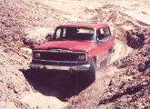 Pete Griffith negotiating a gully