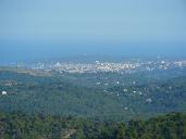 You can see Antibes from Tourettes!