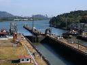 Pacific side of Miraflores locks